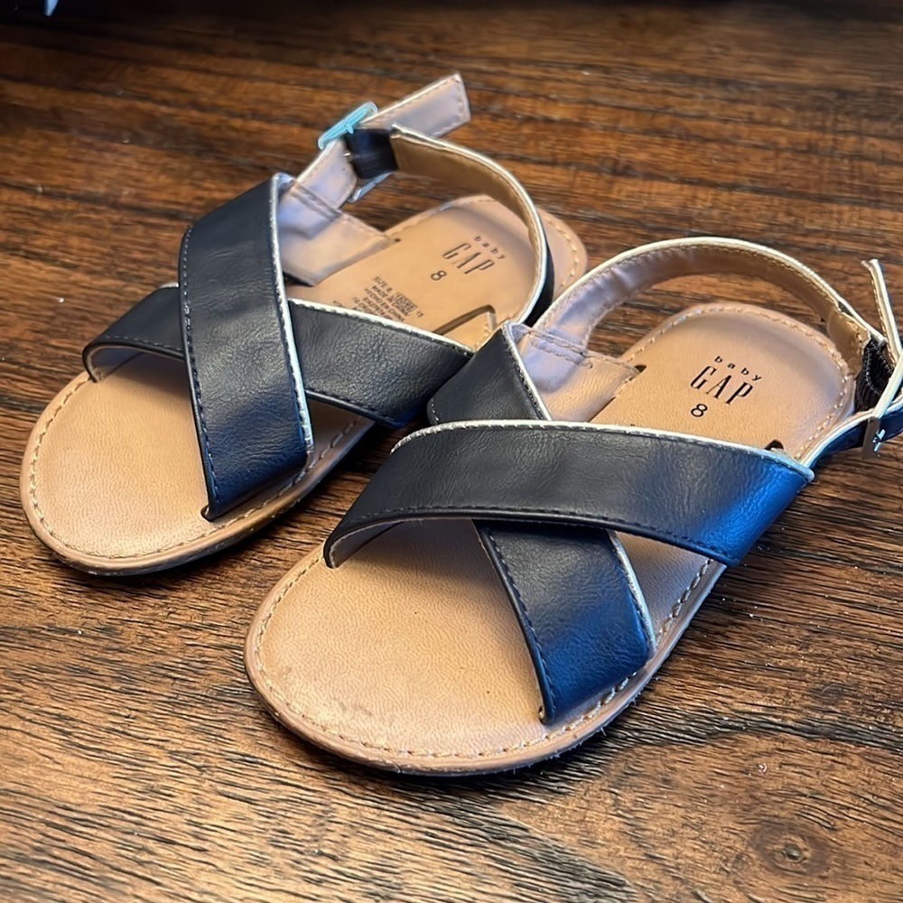Baby gap, TG CROSS SANDAL
NAVY  BLUE 320 size 8 - Picture 2 of 6